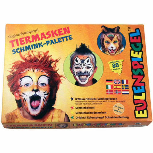 Eulenspiegel 208038 Animal Masks Make-up Palette