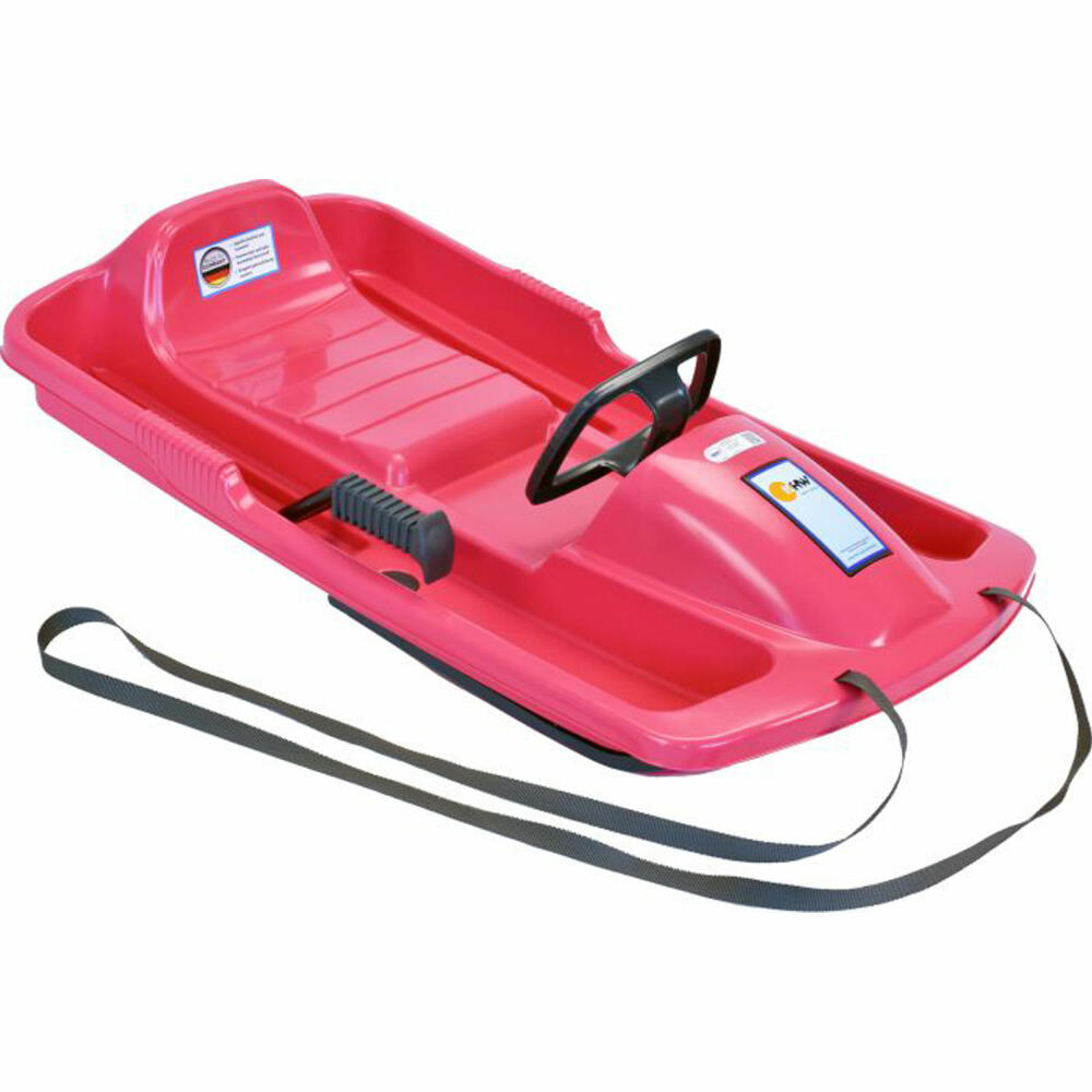 KHW Lenkbob Snow Fox Pink, steering sledge, bob, sledge, children's sledge, children, 21013