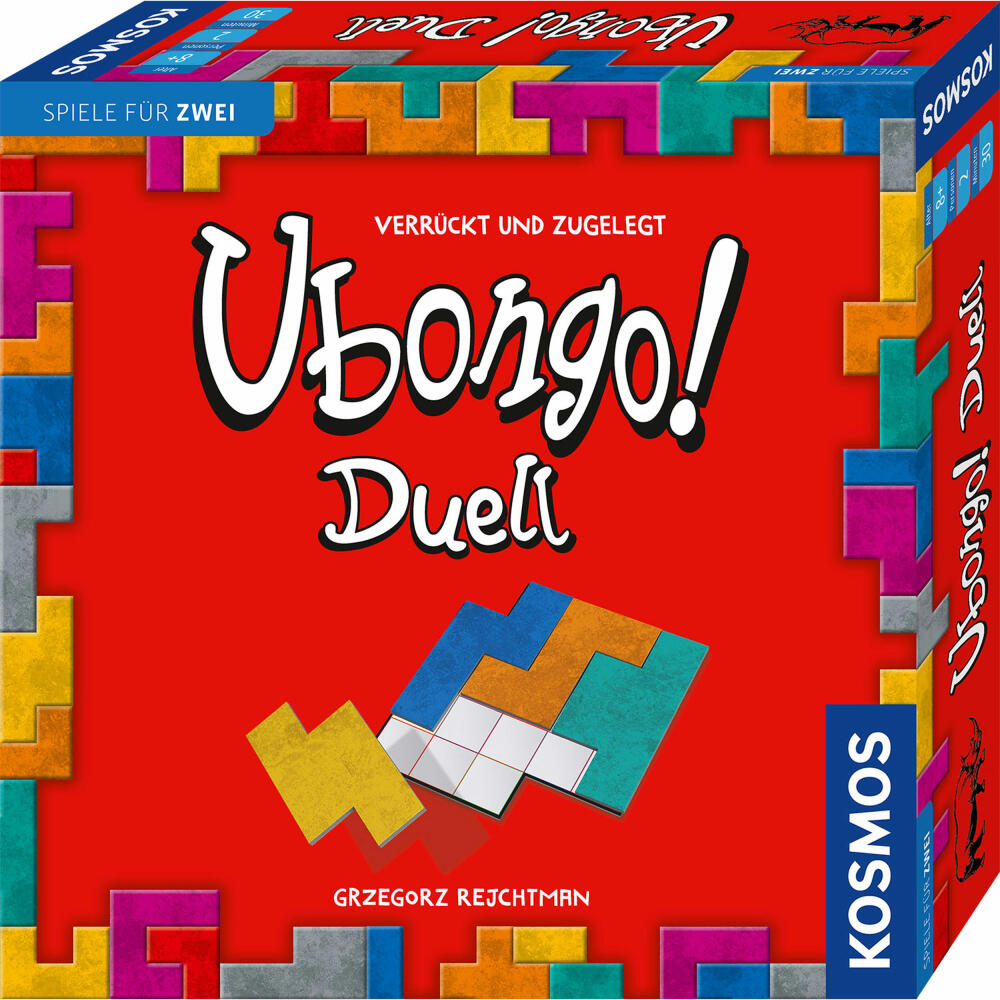 KOSMOS Ubongo! Duel, games for two, puzzle game, family game, ages 8 and up, 683184