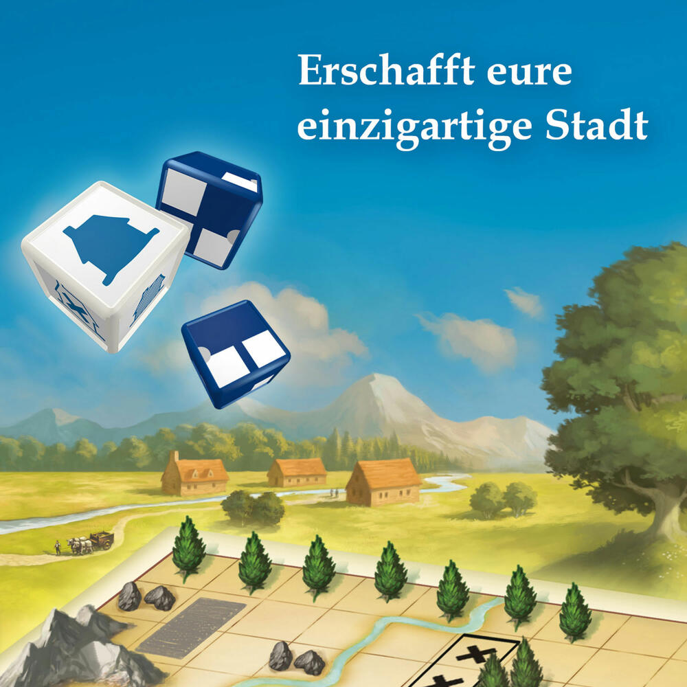 KOSMOS My City Roll & Write, Würfelspiel, Familienspiel, Gesellschaftsspiel, ab 10 Jahren, 682385