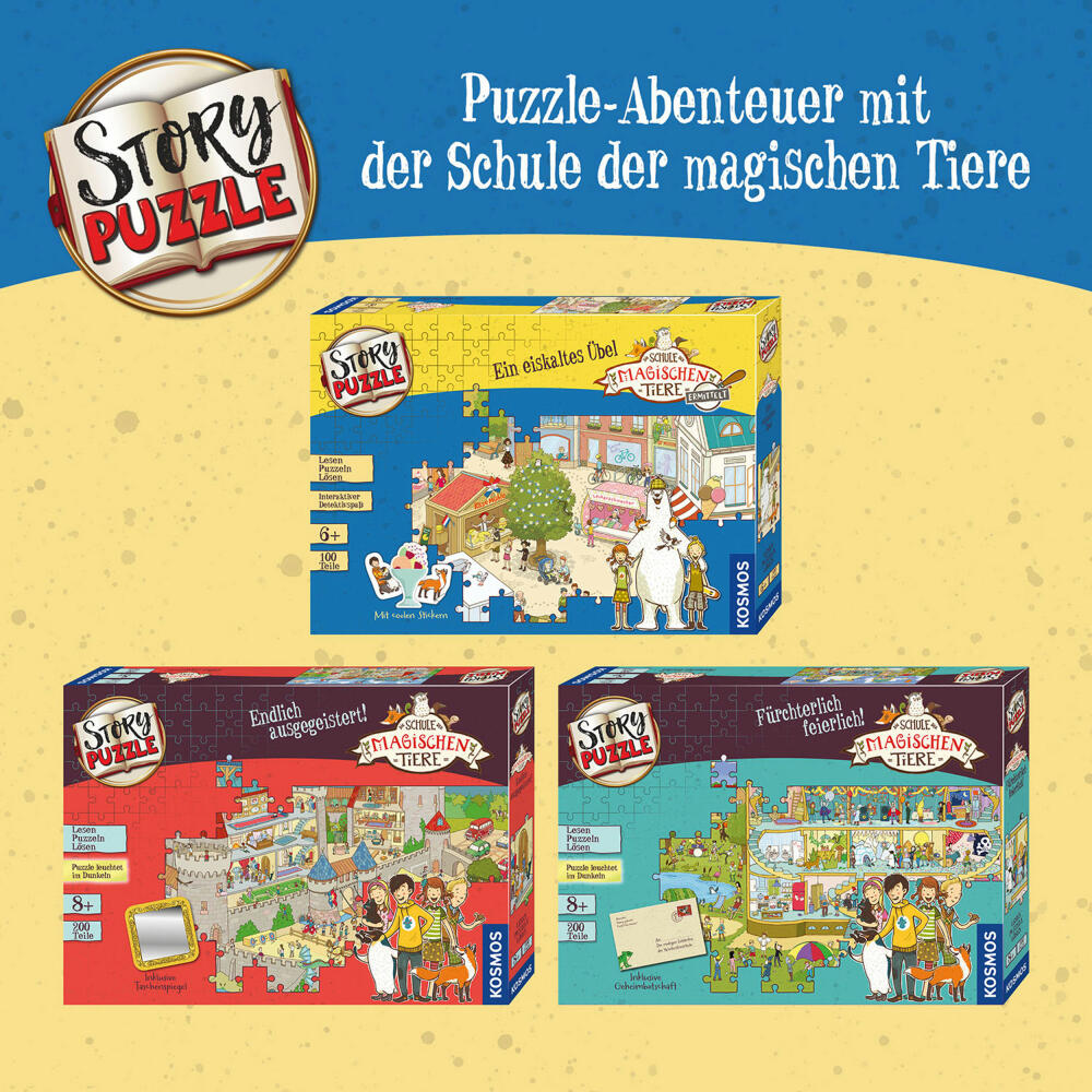 KOSMOS Story Puzzle School of Magical Animals Investigates An Ice Cold Evil, Puzzle, Hidden Object, Riddle, 682569