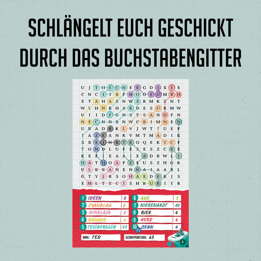 KOSMOS Wömmeln, word search game, board game, family game, word grid puzzle, 682491