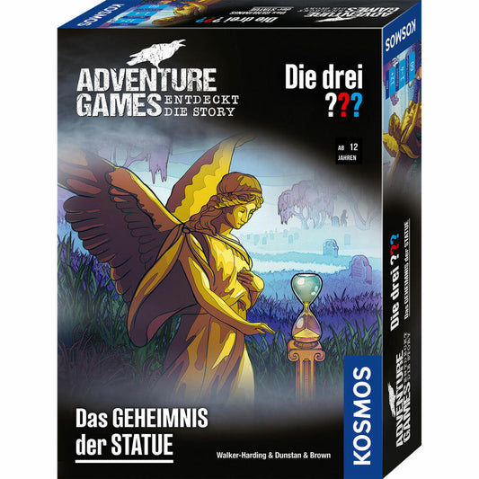 KOSMOS Adventure Games - The Three ??? The Secret of the Statue, Cooperative Adventure Game, Puzzle, Board Game, 682835