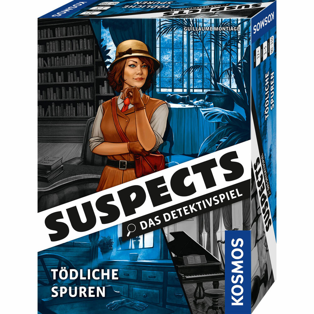 KOSMOS Suspects: Deadly Traces, Detective Game, Crime Game, Party Game, Crime Game, Ages 12 and up, 682897