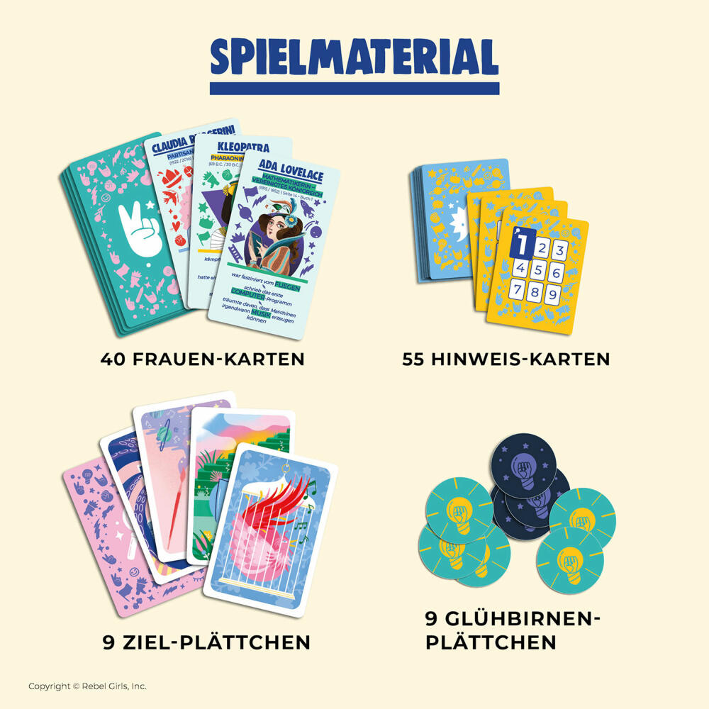 KOSMOS Rebel Girls - Das Spiel, Kartenspiel, Erwachsenenspiel, Partyspiel, ab 8 Jahren, 682477