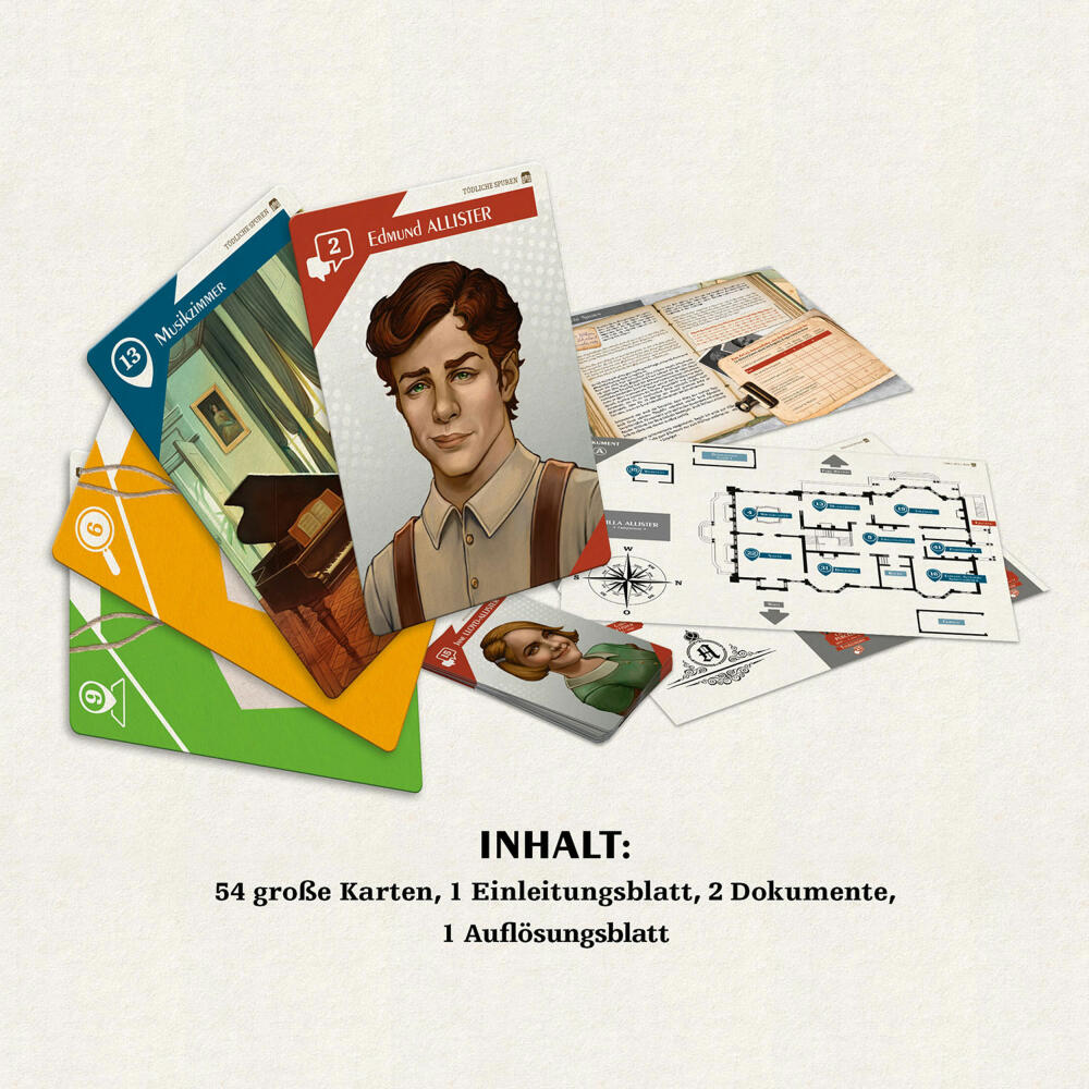 KOSMOS Suspects: Deadly Traces, Detective Game, Crime Game, Party Game, Crime Game, Ages 12 and up, 682897
