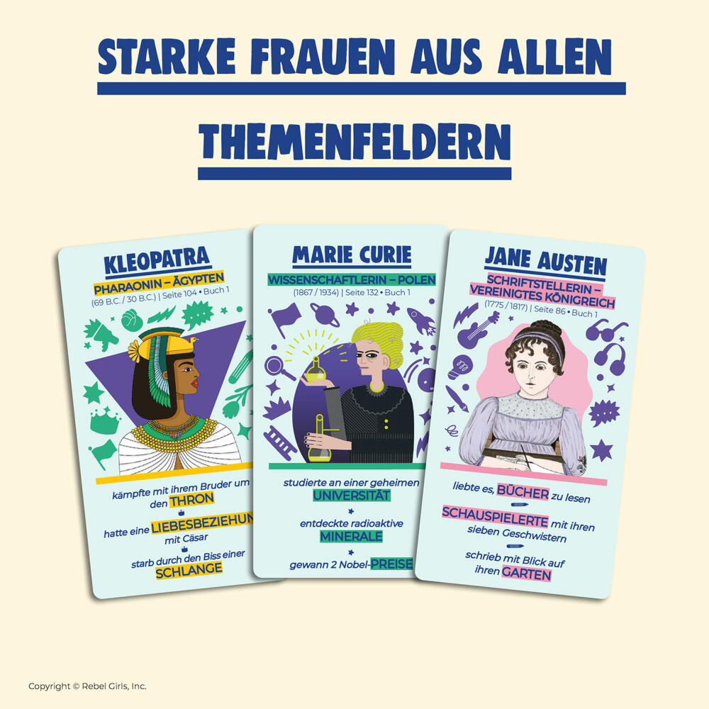 KOSMOS Rebel Girls - Das Spiel, Kartenspiel, Erwachsenenspiel, Partyspiel, ab 8 Jahren, 682477