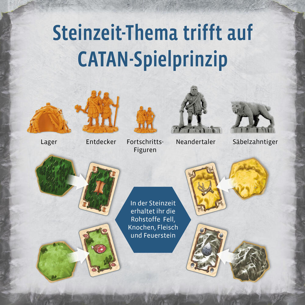 KOSMOS Catan - Awakening of Humanity, Strategy Game, Board Game, Adventure Game, 683221