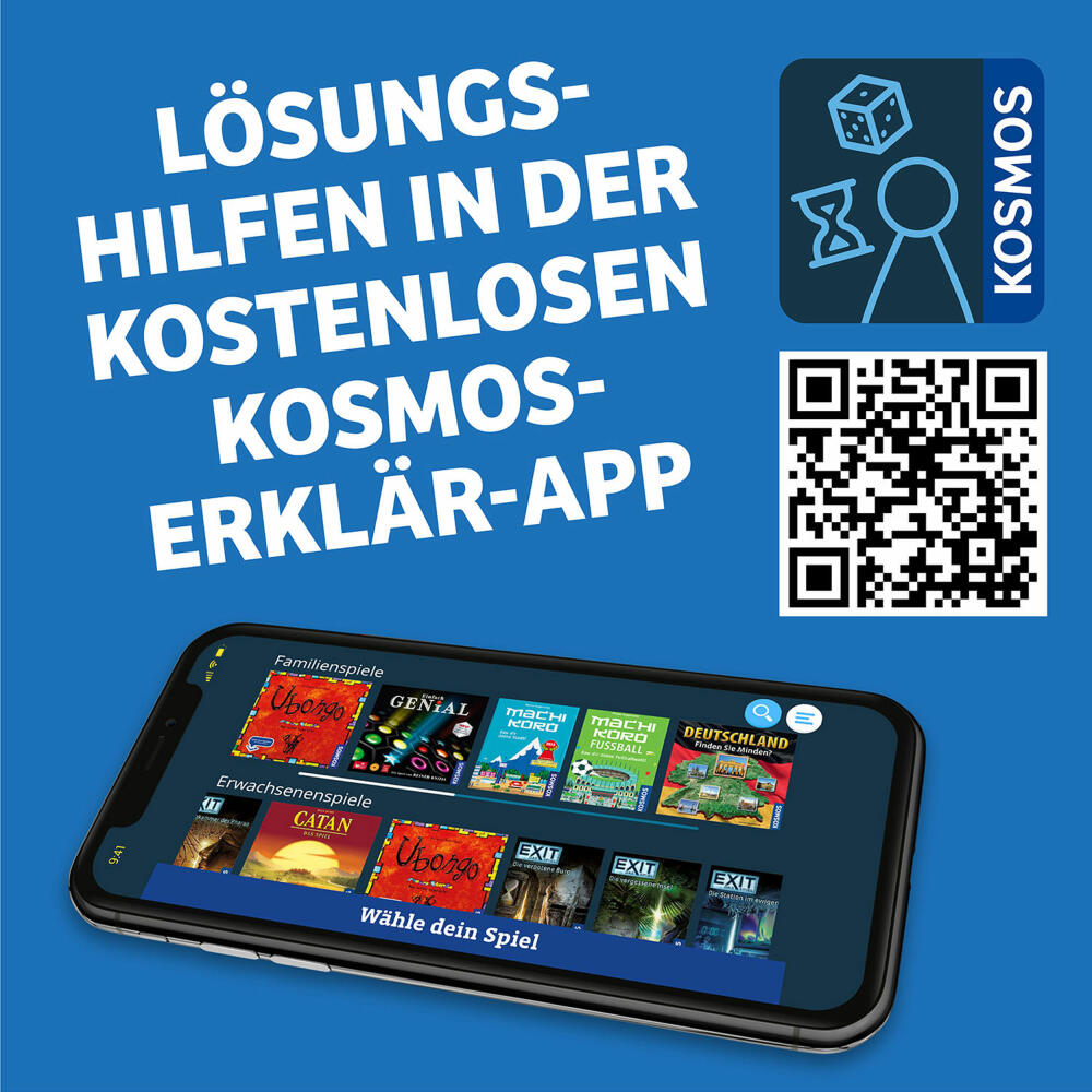 KOSMOS Ubongo! Duel, games for two, puzzle game, family game, ages 8 and up, 683184