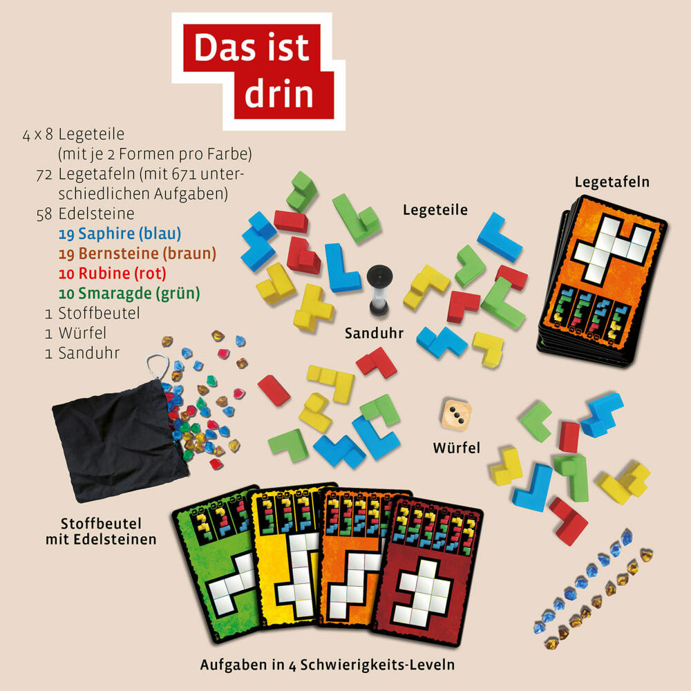 KOSMOS Ubongo! - 3-D Family, puzzle game, logic game, board game, family game, 683160