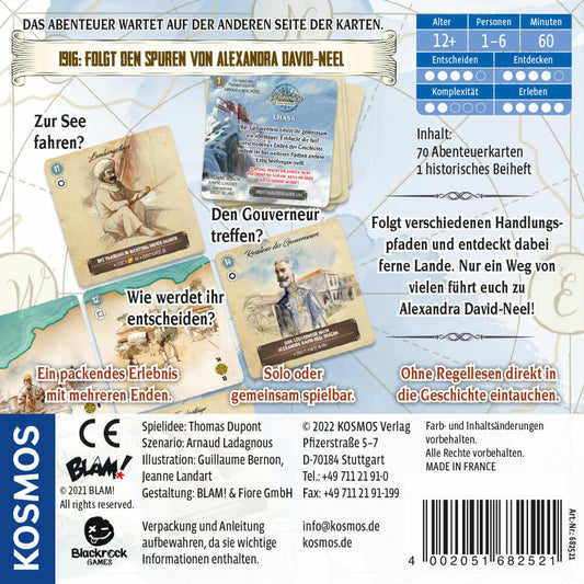KOSMOS Cartaventura Lhasa, Abenteuerspiel, Familienspiel, Partyspiel, ab 12 Jahren, 682521