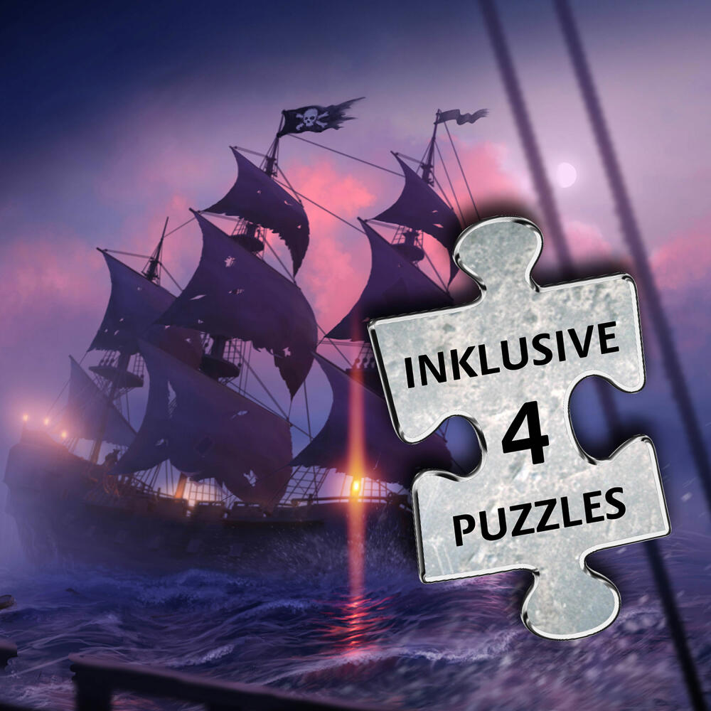 KOSMOS EXIT The Game + Puzzle - The Gold of the Pirates, Family Game, Puzzle Game, Escape Room Game, Level Advanced, 683108