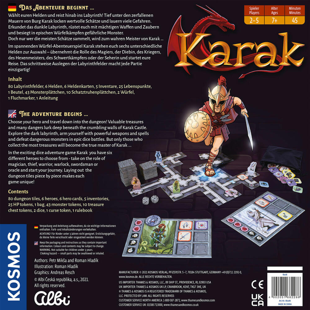 KOSMOS Karak, fantasy role-playing game, adventure game, dice game, dice game, 682286
