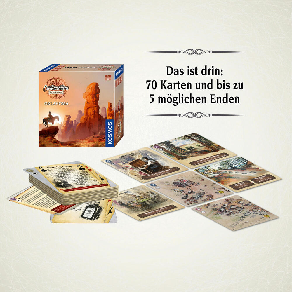 KOSMOS Cartaventura - Oklahoma, adventure game, card game, board game, party game, 682545
