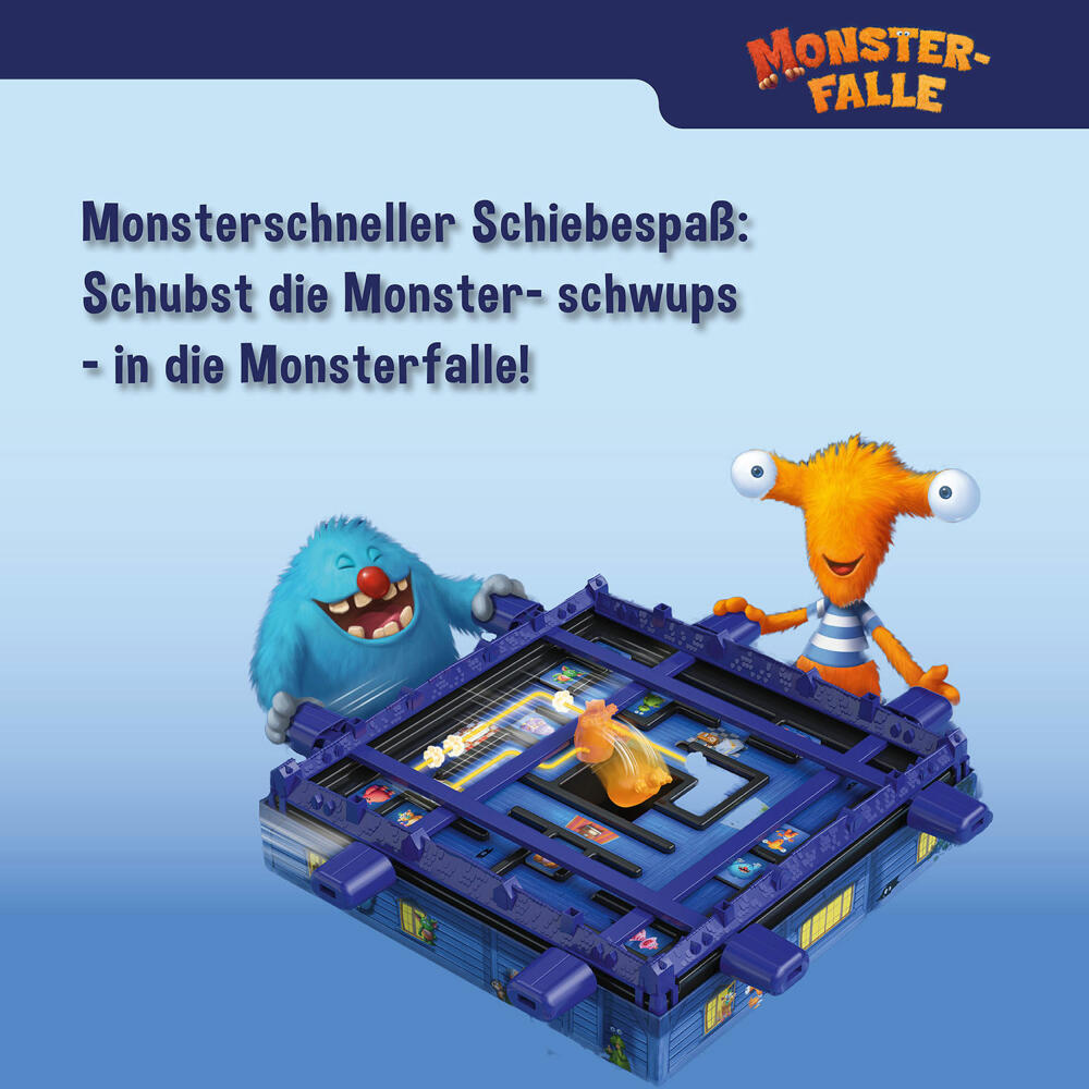 KOSMOS Monster Trap, Board Game, Children's Game, Sliding Game, Children's Game, from 6 years, 682637