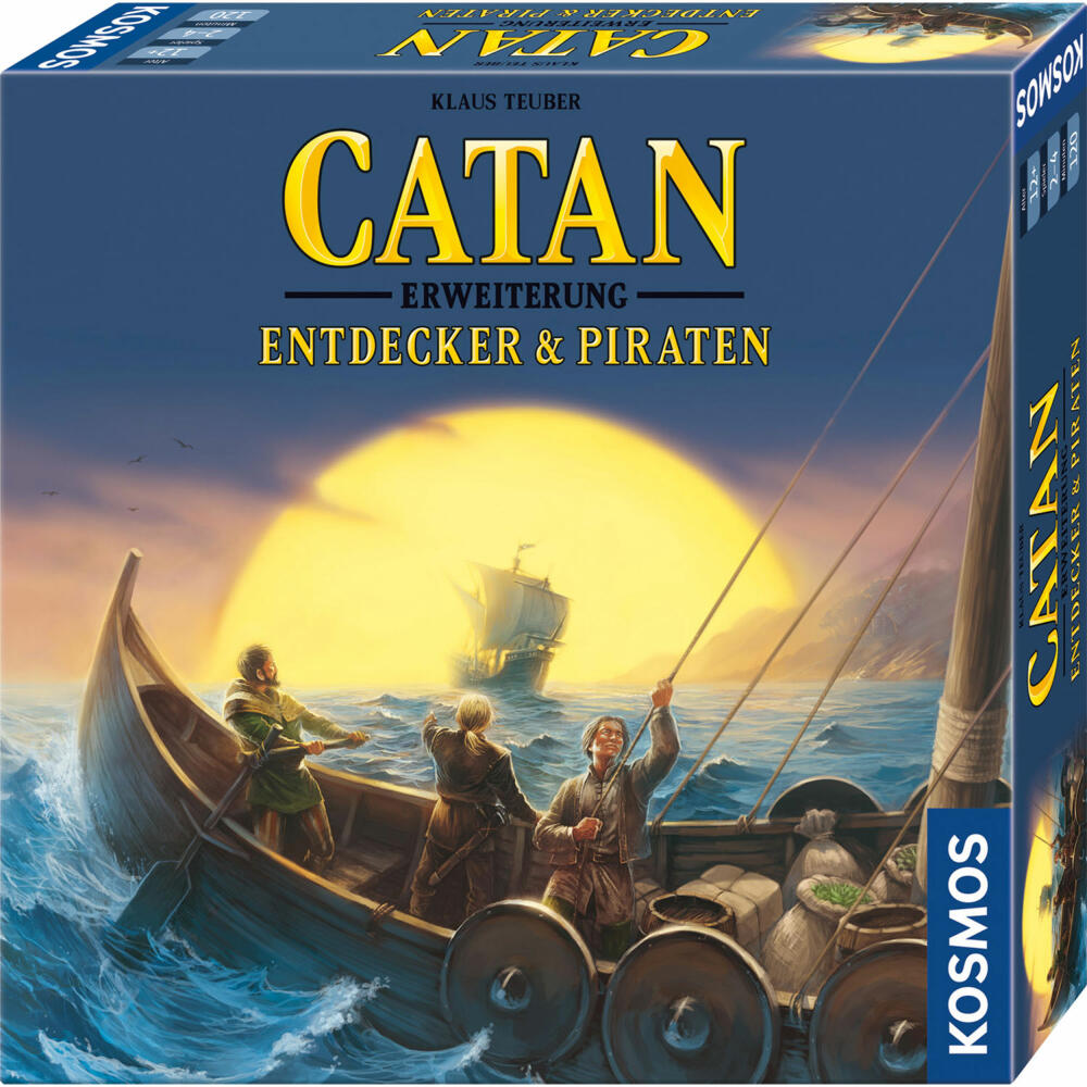 KOSMOS Catan - Expansion Explorers & Pirates, 2 - 4 players, strategy game, board game, 682750