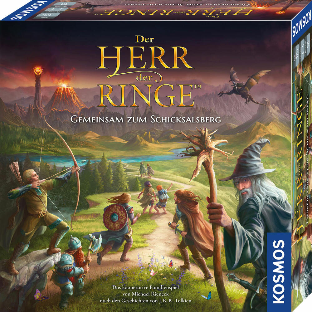 KOSMOS The Lord of the Rings - Together to Mount Doom, Cooperative Family Game, Board Game, 682804