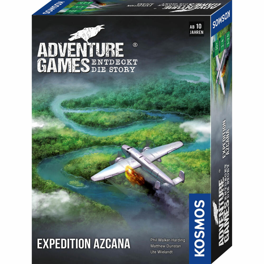 KOSMOS Adventure Games - Expedition Azcana, Cooperative Adventure Game, Puzzle, Board Game, 682842