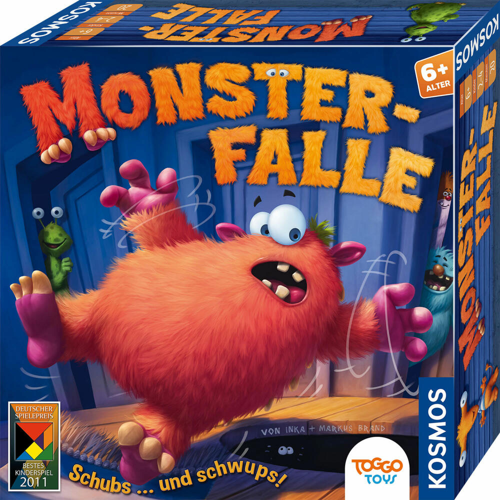KOSMOS Monster Trap, Board Game, Children's Game, Sliding Game, Children's Game, from 6 years, 682637