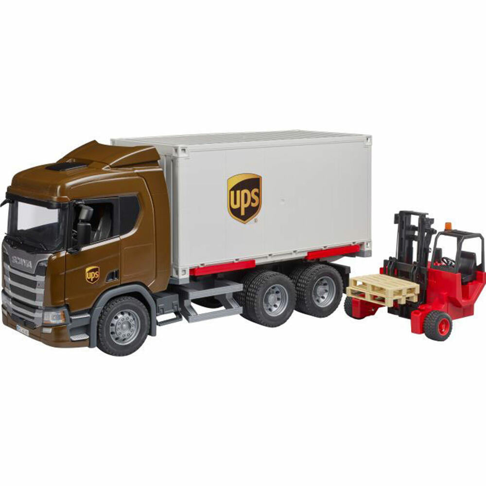bruder 03582 Scania Super 560R UPS logistics truck with forklift