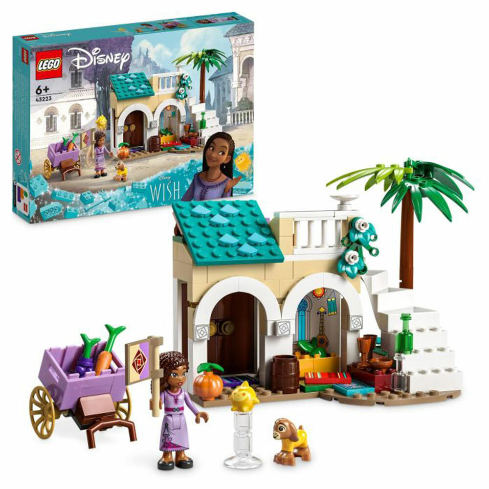 LEGO Disney Asha in der Stadt Rosas, 154-tlg., Legosteine, Bausteine, Bauset, Konstruktionsset, ab 6 Jahren, 43223