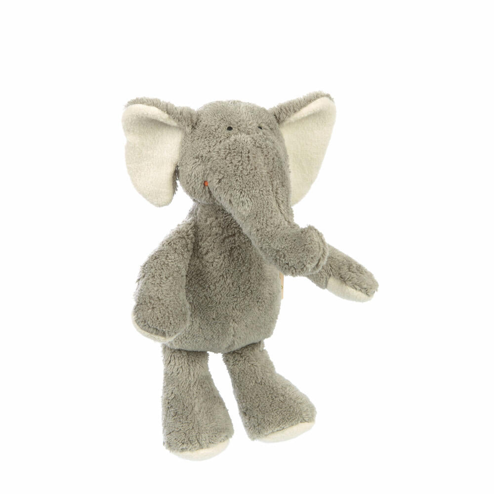 sigikid Green cuddly toy elephant, plush toy, stuffed toy, cotton, 28 cm, 39582