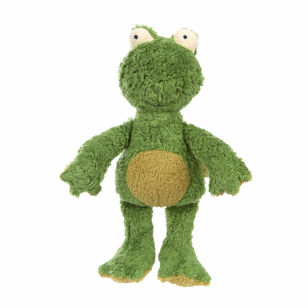 sigikid Green cuddly toy frog, plush toy, stuffed toy, cotton, 30 cm, 39581