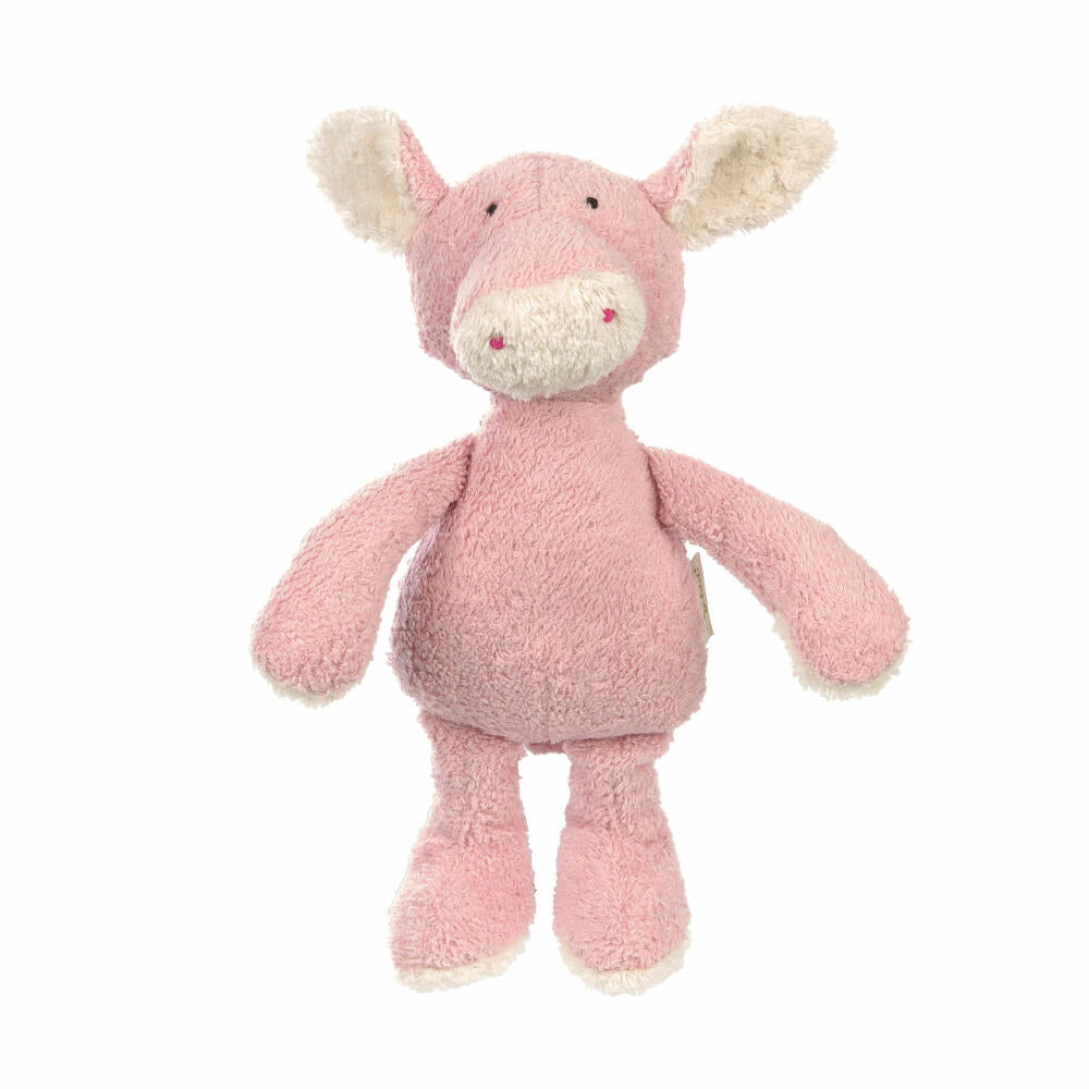 sigikid Green cuddly toy pig, plush toy, stuffed toy, cotton, 28 cm, 39583