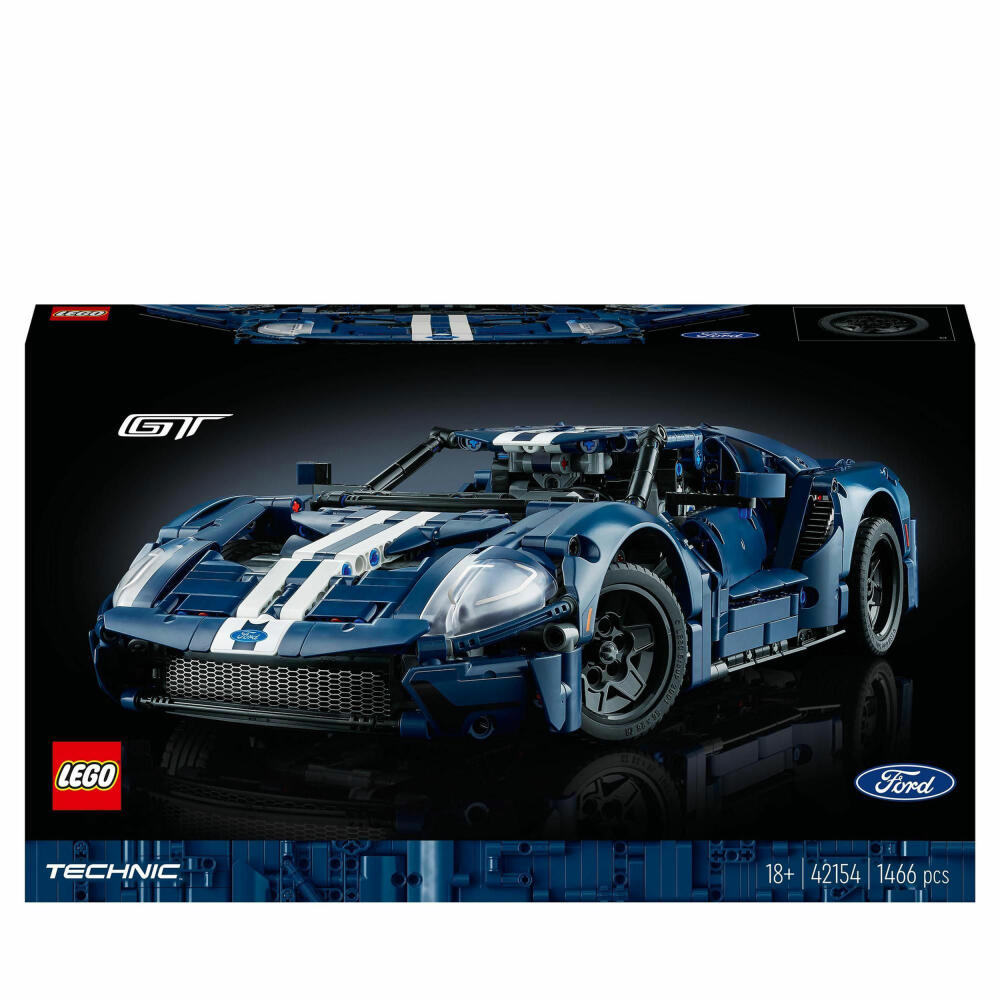 LEGO Technic Ford GT 2022, 1466 pcs, building set, construction set, building blocks, ages 18 and up, 42154