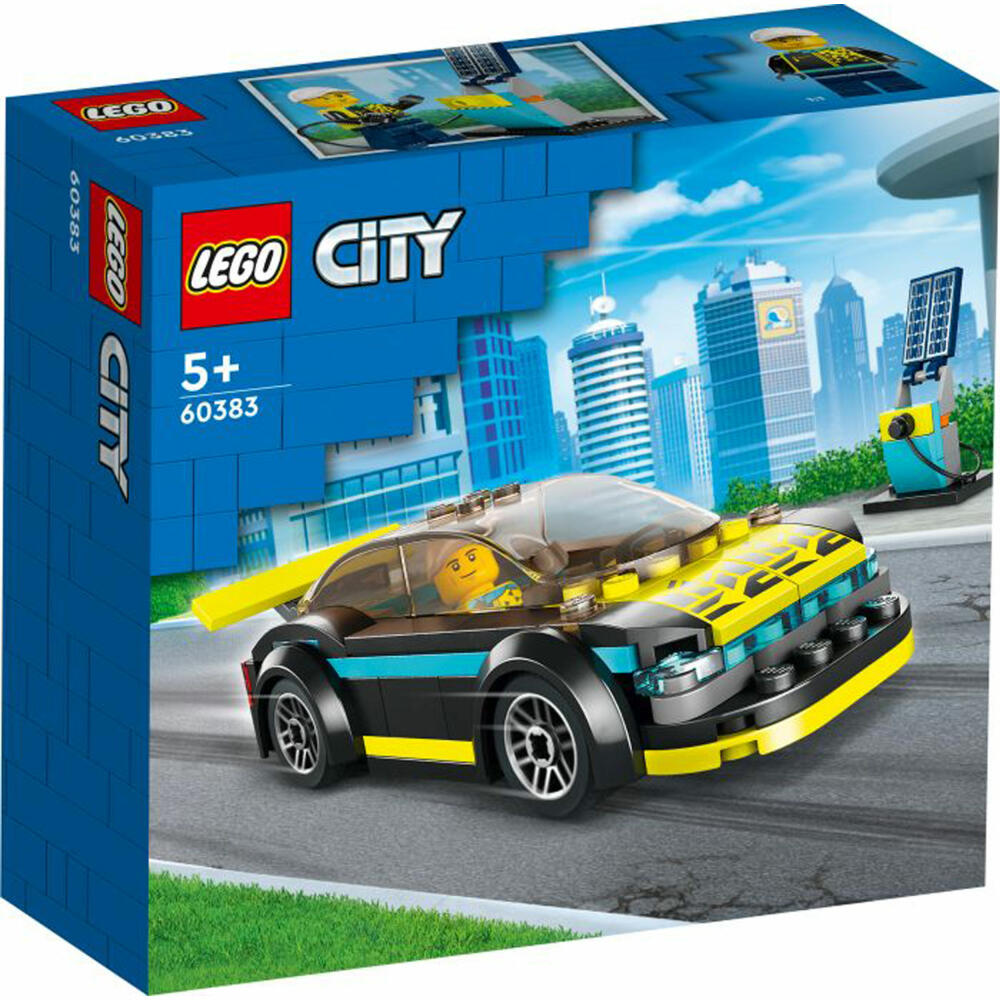 LEGO City Electric Sports Car, 95 pcs, Car, Building Set, Construction Set, Building Blocks, Toy, Ages 5 and Up, 60383