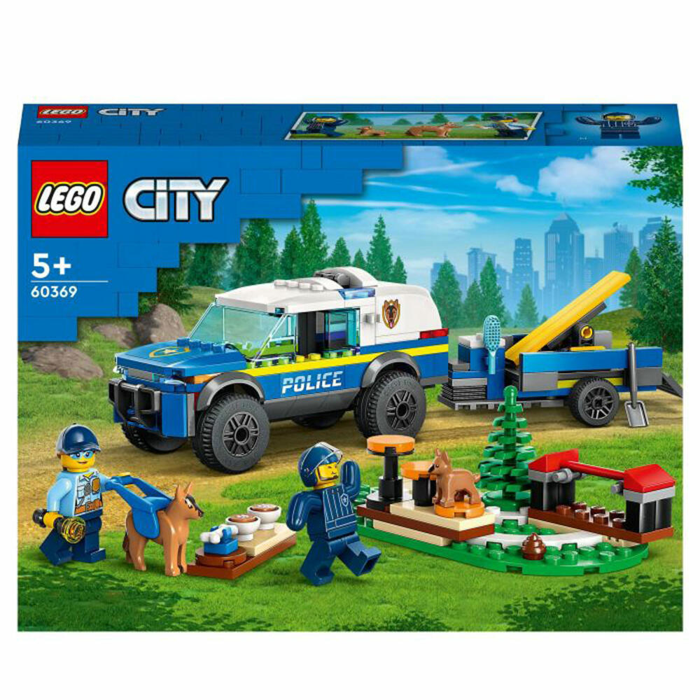 LEGO City Mobile Police Dog Training, 197 pcs, Building Set, Construction Set, Building Blocks, Toy, Ages 5+, 60369