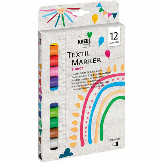 C. KREUL Javana TEXTIL fabric painting pen set of 12