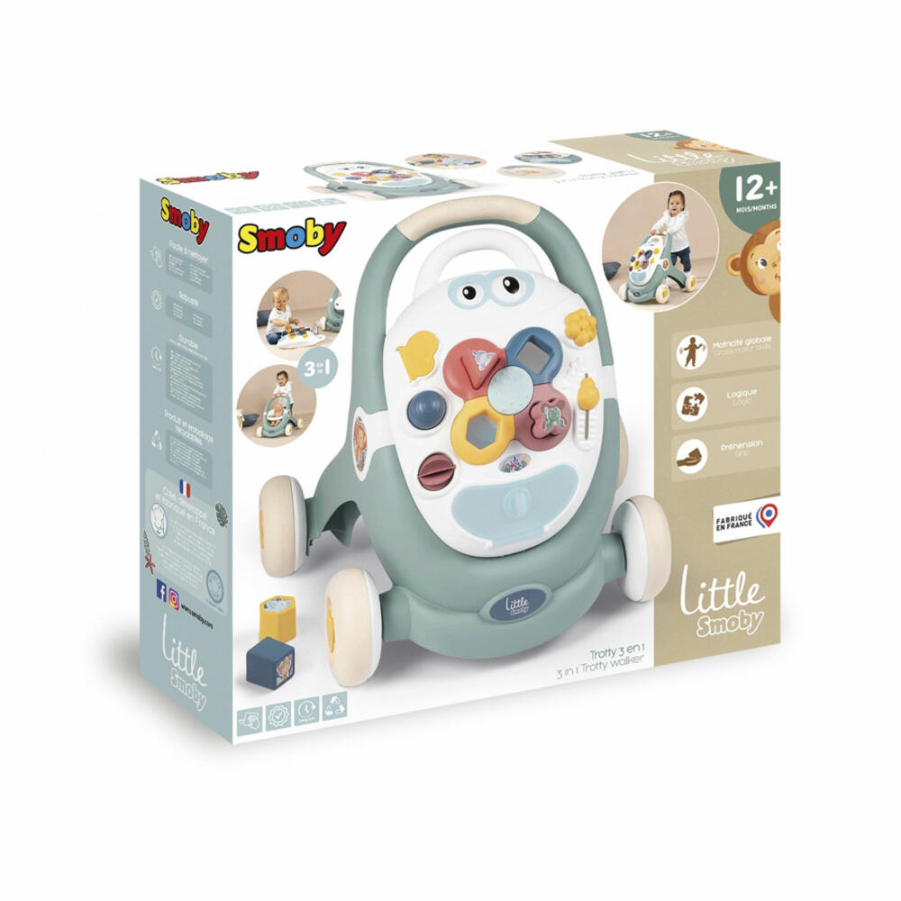 Little Smoby 3-in-1 baby walker, baby walker, baby walker, walking aid, children, 7600140304