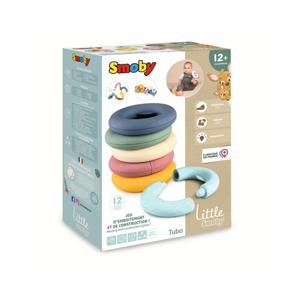 Little Smoby Motor Skills Game Tubo, Educational Toy, Plug-in Game, Motor Skills Toy, Children, 7600140307