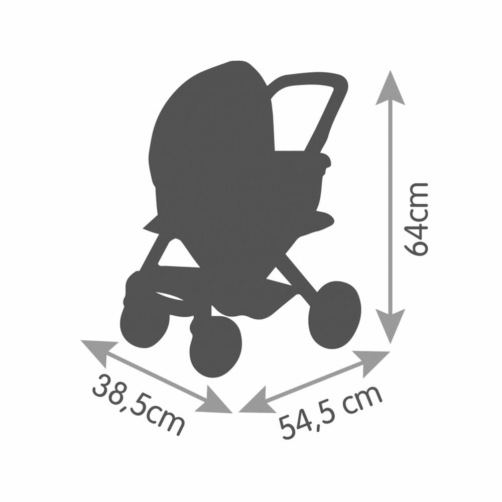 Smoby Maxi-Cosi Doll's Pram 3-in-1, Sports Doll's Pram, Buggy, Doll, Accessories, Light Green, 7600253120