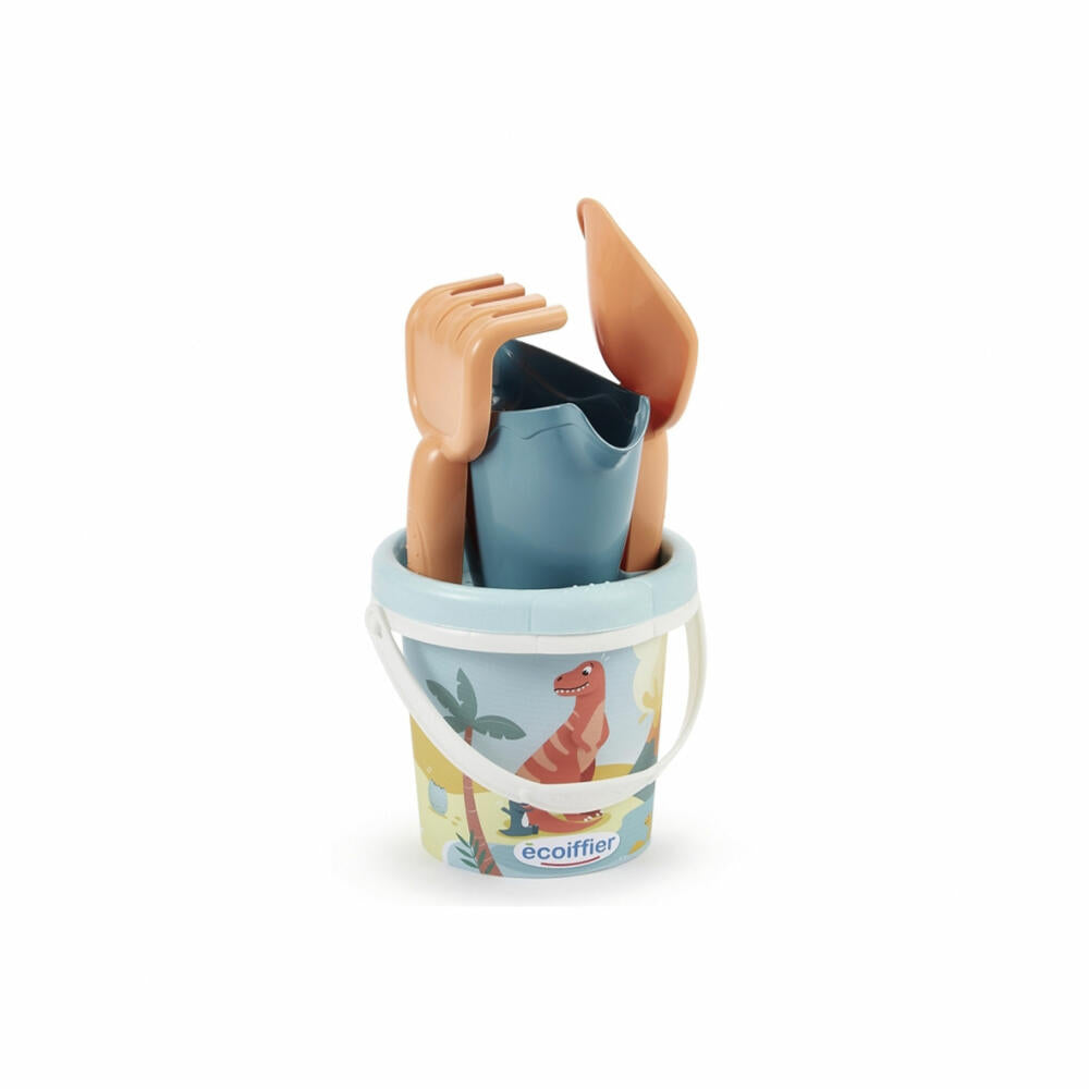 Ecoiffier Eimergarnitur Dino, 5-tlg., Sandspielzeug, Eimer, Schaufel, Spielzeug, 7600000461