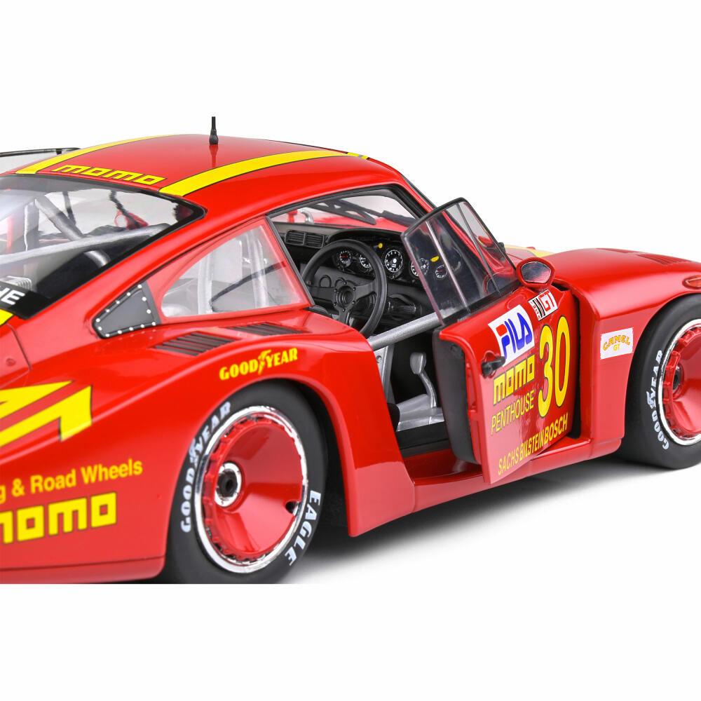 Solido Porsche 935 MobyDick #70, Modellauto, Modell Auto, Miniaturauto, Miniatur, Maßstab 1:18, Rot, 421188100