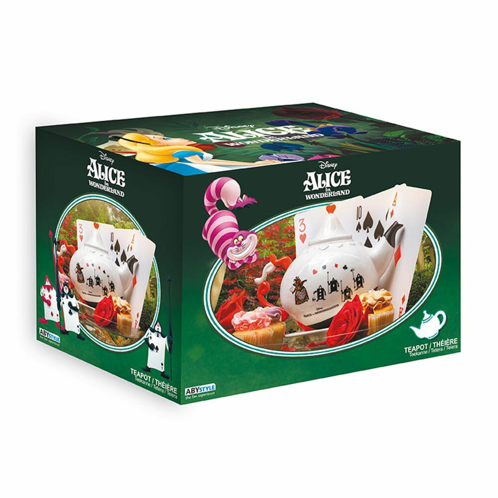 ABYstyle Teekanne Alice im Wunderland - Queen of Hearts, Keramik, 1.2 L, ABYTAB020
