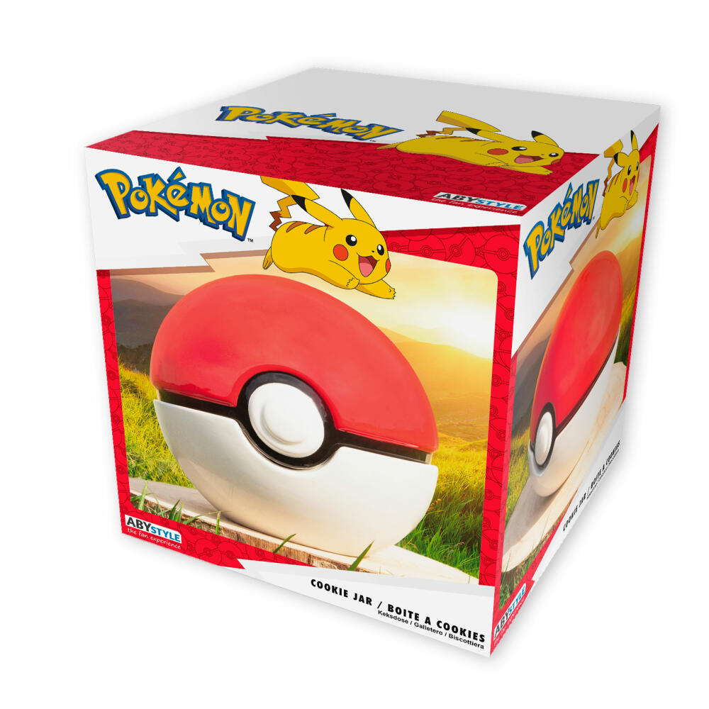 ABYstyle Keksdose Pokeball - Pokemon, Vorratsdose, Keramik, 16 x 18 cm, ABYTAB068