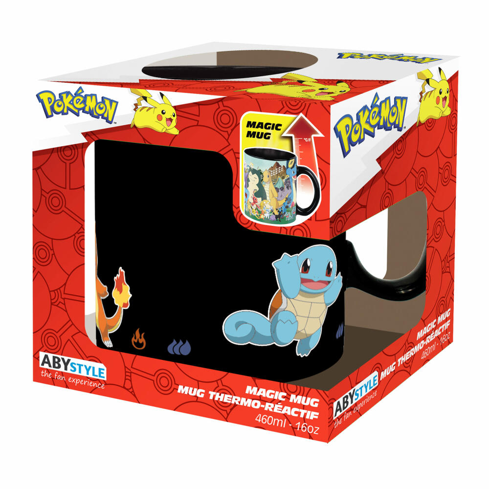 ABYstyle Heat Change Becher Pokemon - Evolve, Tasse, Keramik, 460 ml, ABYMUGA341