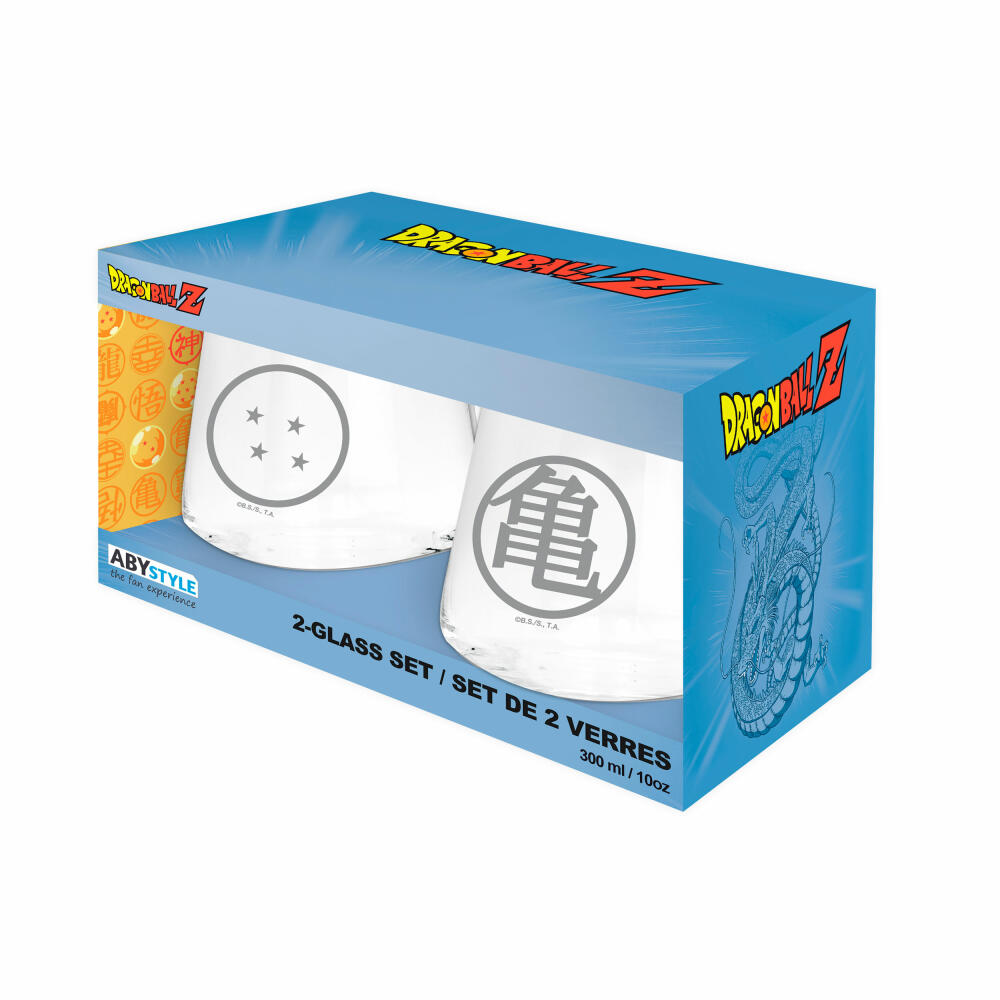 ABYstyle Gläser-Set Dragonball Z 2-tlg., Whiskygläser, Glas, 300 ml, ABYVER287