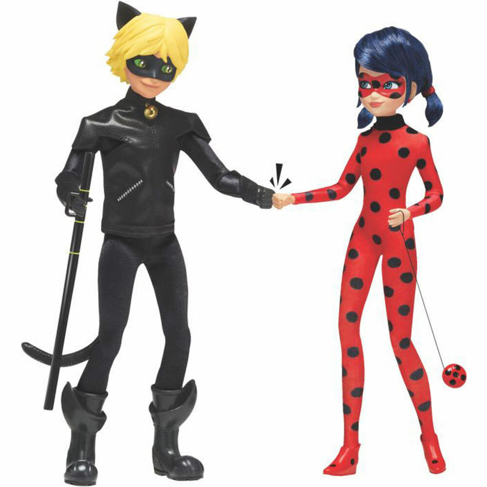 Bandai - Miraculous Ladybug and Cat Noir, approx. 26cm