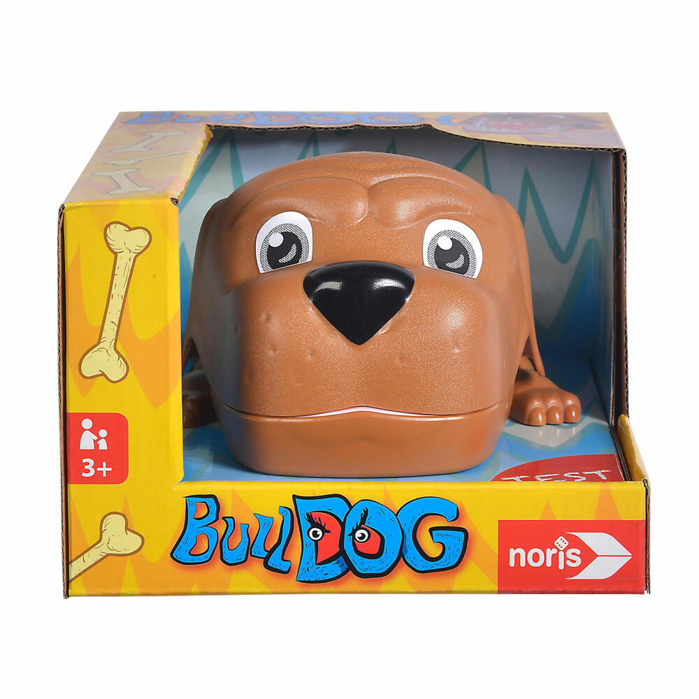 Noris Bulldog, action game, children's game, family game, board game, snapping game, from 3 years, 606064050