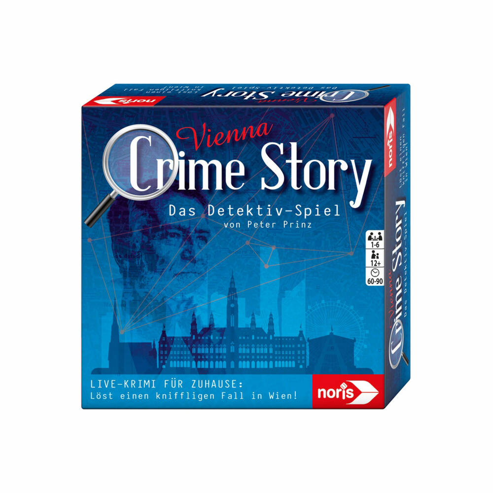 Noris Crime Story Vienna, Krimispiel, Kartenspiel, Detektiv-Spiel, Krimi Spiel, Rästel, ab 12 Jahren, 606201888