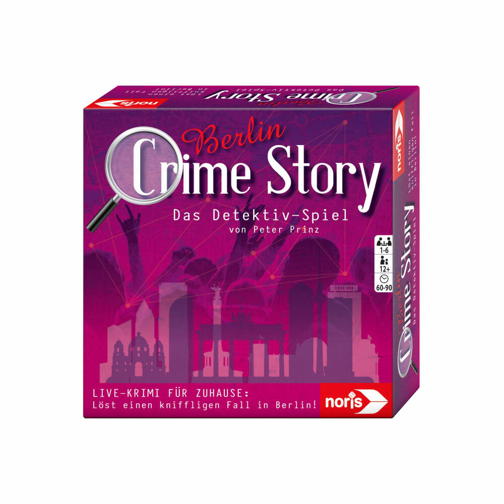 Noris Crime Story Berlin, Krimispiel, Kartenspiel, Detektiv-Spiel, Krimi Spiel, Rästel, ab 12 Jahren, 606201889