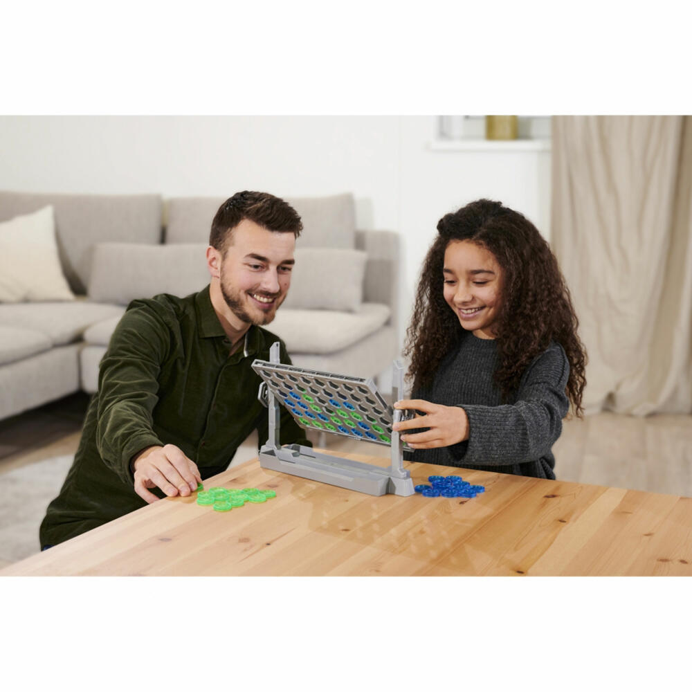 Noris Flip4, 4 Gewinnt, Strategiespiel, Spieleklassiker, Familienspiel, ab 6 Jahren, 606064599