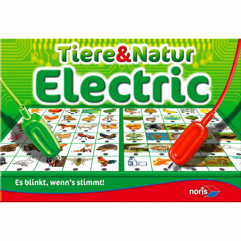 Noris Animals and Nature Electric, Electric Game Board, Board Game, Educational Game, Children, Game, 606013722