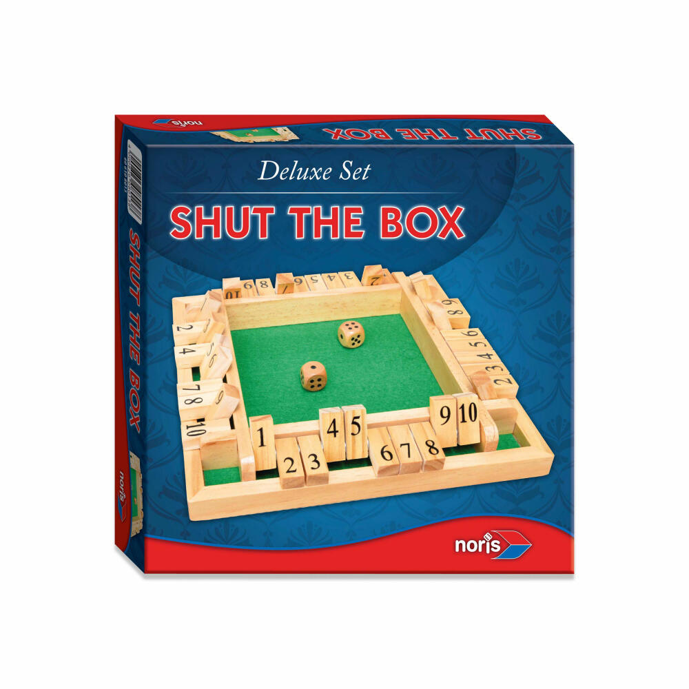 Noris Deluxe Shut The Box, dice game, board game, parlor game, children, game, 606108013
