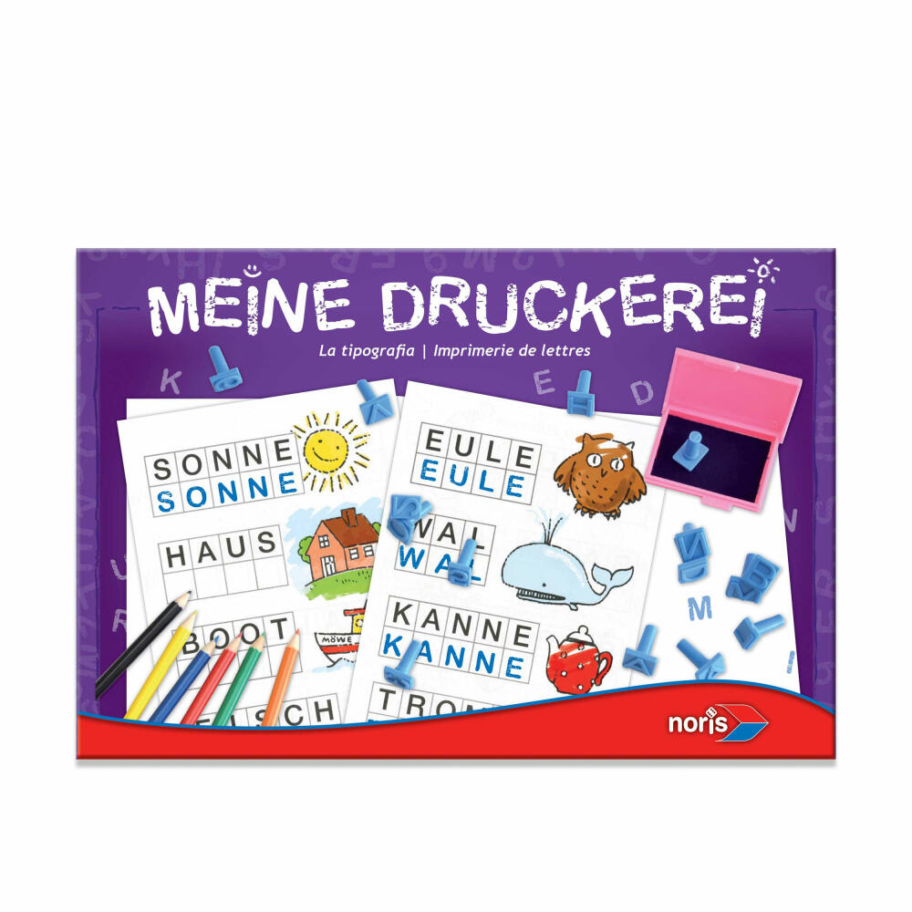 Noris My Printing Shop, Stamp Set, Stamp, Print, Set, Children, Game, Toy, 606049106