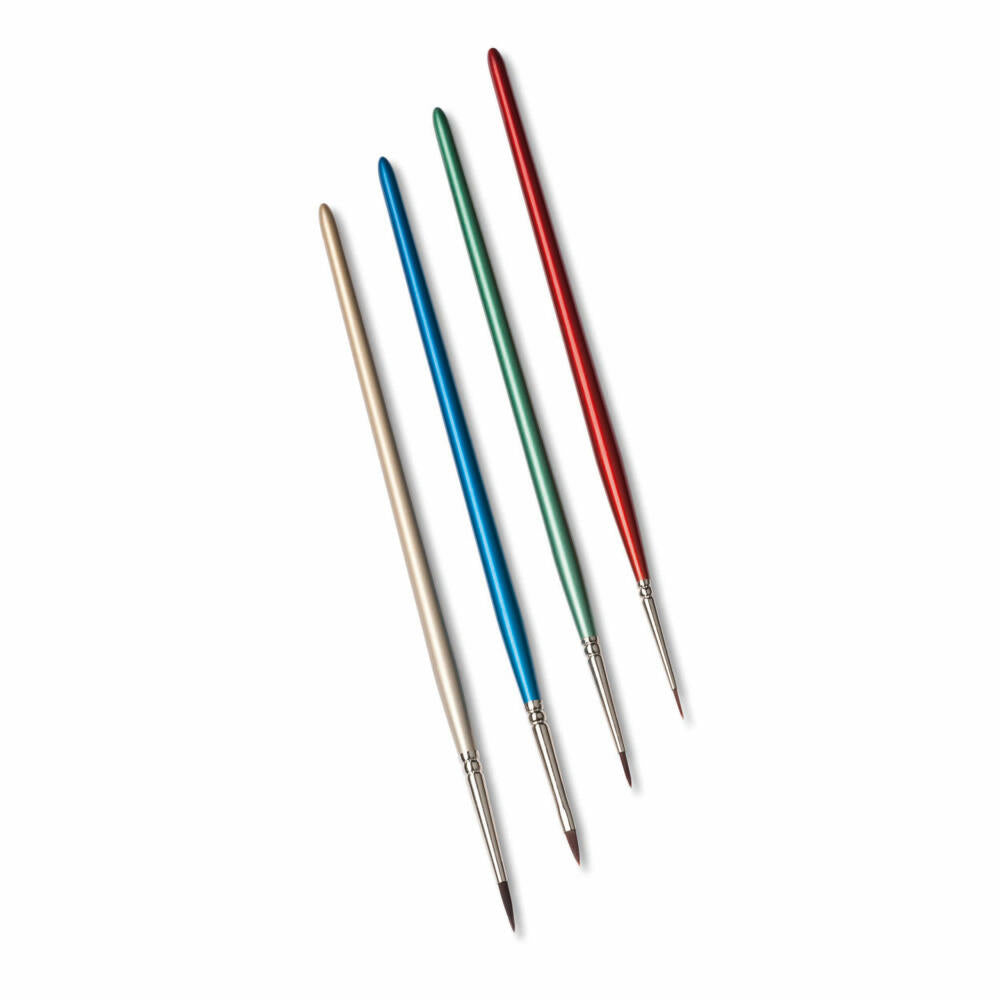 Schipper Paint by Numbers Set of 4 Special Brushes, Brushes, MNZ, Drawing Brushes, 605020536